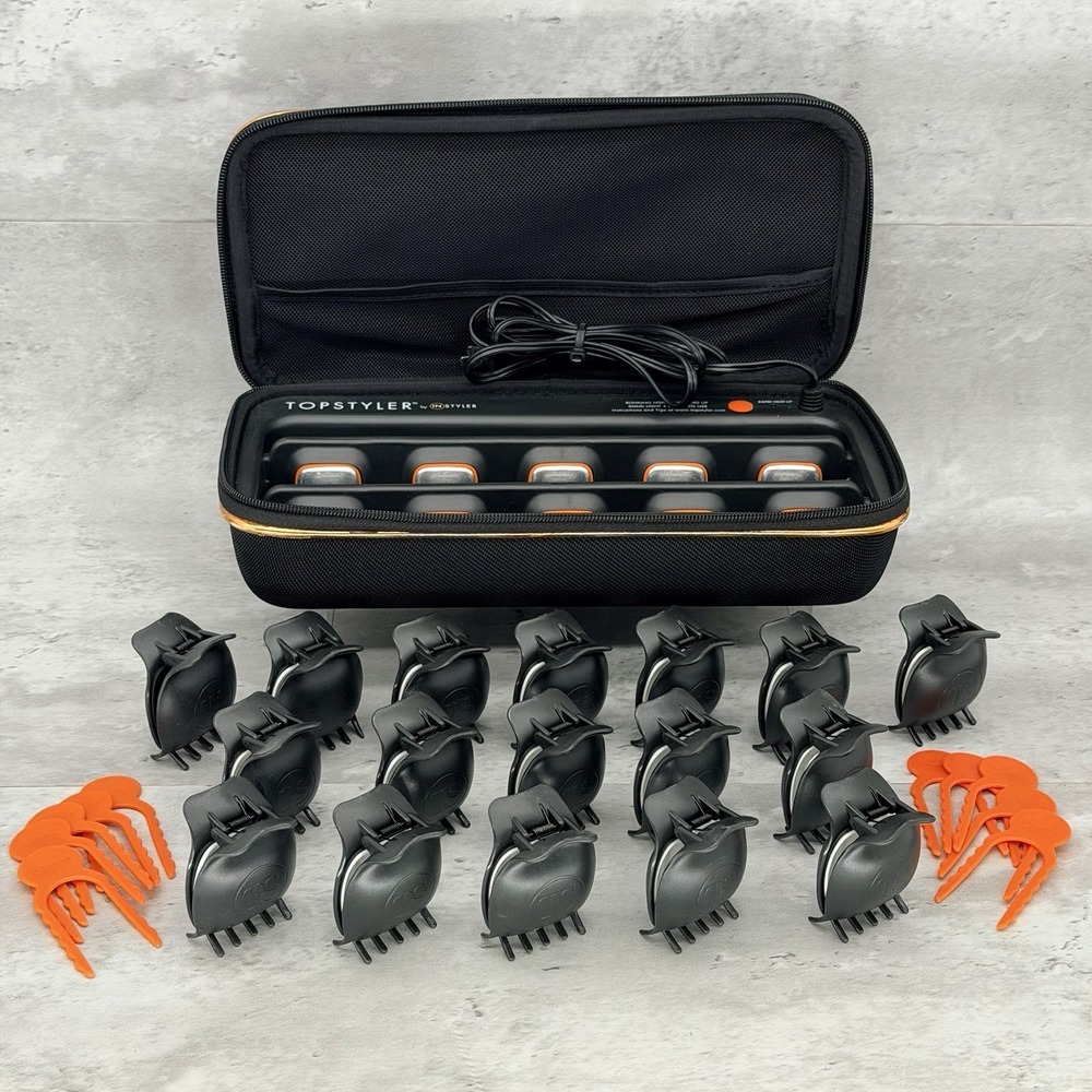 InStyler TopStyler Hair Shell Heated Ceramic Styling Shells W/ Extras Tested